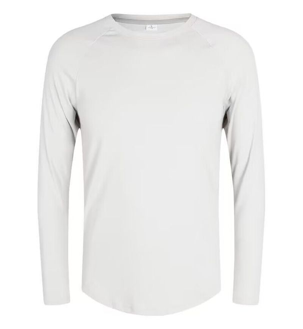 Men's Clothing Long-Sleeved Sports T-Shirt Cotton Training Suit Casual Thin Top Running Fitness Bottom_mkmklike.com