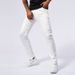 Men's Slim Fit Straight Leg Jeans White Versatile Business Casual Gentleman Jeans for Spring And Summer_mkmklike.com