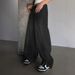 Women's Wide Leg Denim Jeans Ripped Extra Long Floor Length Distressed Details_mkmklike.com