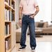 Men's Clothing Men's Crocheted Jeans Trendy Versatile Casual Trousers Fashion Korean Style Street Style For Formal & Casual_mkmklike.com
