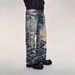 Men's Clothing Men's Vintage Denim Jeans Spring Summer Low Rise Tapered Leg Casual Fit Digital Print Boro Distressed Washed Redesigned_mkmklike.com