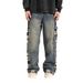 Vintage Loose Wide Leg Jeans Men's Summer Loose Straight Trousers_mkmklike.com