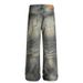 Streetwear Distressed Jeans – Vintage Washed Denim Pants With Raw Hem & Knee Rips (S-XXL)_mkmklike.com