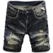 Summer New Denim Shorts For Men, Versatile And Trendy, Distressed Cropped Scraped Casual Pants, Trendy Brand_mkmklike.com