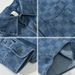 Men's Casual Checkered Denim Long Sleeved Shirt_mkmklike.com