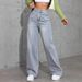Women's Embroidered High-Waisted Jeans Slim Fit Straight Leg Floor Length Trousers New Summer Style Wide Leg Cross Border E-commerce_mkmklike.com