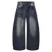 Vintage Washed Denim Jeans For Men & Women – Baggy Straight-Leg Cleanfit Style With Cat Whisker Distressing (S-3XL)_mkmklike.com