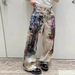 Men's Clothing Digital Print Unisex Straight-Leg Jeans With 3D Digital Graffiti Splatter Print – High Street Fashion Denim Pants (M, L, XL, XXL)_mkmklike.com