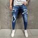 New Purple Patch Jeans Slim Fit Casual Men's Pants Trend_mkmklike.com