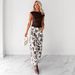 European And American Retro Cow-print Jeans Women, Stylish High-waisted Wide-leg Pants, New Wholesale For Cross-border_mkmklike.com