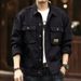Retro Denim Jacket Men's Workwear Jacket Handsome Autumn And Winter Denim Clothing_mkmklike.com