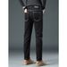 Foreign Trade High-end Simple And Versatile Black Jeans Light Luxury Fashion Bright Line Design Sense Slim Casual Versatile Men's Pants_mkmklike.com