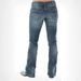 Women's Slim Fit Jeans - Embroidered Washed Denim Pants, High Waist Stretch Trousers_mkmklike.com