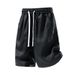 Men's Lyocell Denim Shorts | Elastic Waist Breathable Casual Summer Shorts With Pockets, Lightweight Straight Leg Cargo Shorts_mkmklike.com