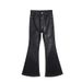 Men's Clothing Classic Dark Flared Coated Waxed Jeans Flared Stacked Loose Pants_mkmklike.com