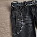 Gothic Embroidered Flare Jeans – Y2K Punk Denim Pants With Heavy Stitching & Distressed Wash For Men & Women_mkmklike.com