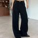 Korean Sweet & Cool High-Waisted Wide-Leg Jeans – Vintage Washed Denim With Side Studs (Dongdaemun Premium, Light Blue Wash)_mkmklike.com