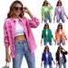 Distressed Denim Jacket Women's Fashion Vintage Streetwear Oversized Collar Coat Casual Loose Fit Long Sleeve_mkmklike.com