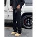 Nordmann Slightly Flared Black Jeans For Men 2025 New Trendy Brand High-end Fleece-lined Thickened Autumn Winter Straight Loose_mkmklike.com