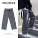 Men's Clothing Retro Jeans For Men New Styles For Spring And Autumn Loose And Casual Straight And Wide Leg Slim And High End_mkmklike.com