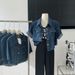Women's Short-Sleeve Denim Jacket Shirt 2026 Spring/Autumn Korean Fashion Retro Hong Kong Style Turn-Down Collar Short_mkmklike.com