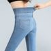 Elastic Waist High-Waisted Jeans For Women, New Spring And Autumn Slimming Stretch Tummy Control Plus Size Skinny Pants_mkmklike.com