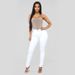 Women's Slim Fit Stretch Jeans - High Waisted Skinny Denim Pants In White/Black/Navy/Medium Blue/Light Blue (S-3XL) | Comfortable Cotton Blend_mkmklike.com