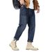 Large Size Men's Clothing Autumn And Winter New Large Size Men's Clothing Drawstring Elastic Waist Elastic Simple Slim Jeans Men 175kg_mkmklike.com