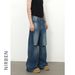 Men's Clothing High Street Ripped Jeans For Men High Loose Straight Wide Leg Trousers_mkmklike.com