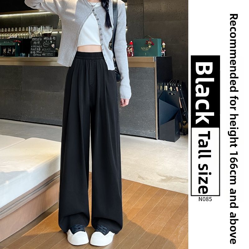 Women's High-Waisted Tencel Denim Jeans Flowy Relaxed Loose Straight Leg Slimming Wide Leg Pants For Petite Figures Summer New Style_mkmklike.com