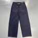 Men's Classic Selvedge Denim Jeans - Dark Blue Retro Loose Fit Straight Leg Casual Pants For Everyday Wear_mkmklike.com