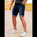 Men's Slim Fit Denim Shorts Summer Stretch Skinny Five Point Pants Export Oriented_mkmklike.com