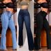 Women's Clothing Elastic Waistband High Waisted Stretch High-Waisted Stretch Flare Jeans For Women – Slim Fit Bootcut Denim Pants With Tummy Control_mkmklike.com