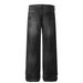 Men's Clothing Street Retro 2025 Neutral High End Washed Black Design Men's Loose Straight Jeans_mkmklike.com