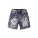 Men's Clothing Painted Graffiti Denim Shorts Men's Heavyweight Trend Handsome Scratched Hole Washed Shorts Men_mkmklike.com