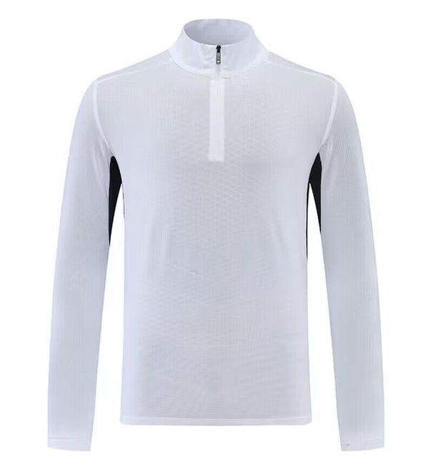 Men's Clothing Dark Pattern Quick-Drying Clothes Long-Sleeved T-Shirt Stand-Up Collar Polo Fitness Sports Running Breathable Tide_mkmklike.com