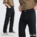 Men's Black Straight Leg Jeans – Retro Hip Hop Style With Slight Stretch (S-XL)Men's Clothing_mkmklike.com