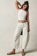 Women's Clothing Fashion Casual Women's Loose Wide Leg Pants Mid Waist Washed Denim Trousers_mkmklike.com