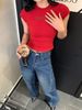 K Versatile Slimming Fashion Pioneer, Light Deconstruction, Split Cutting, Loose Curved Cocoon Shaped Jeans, Women's Banana Pants_mkmklike.com