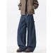 Men's Deconstructed Wide-Leg Jeans – 2025 Retro Washed Denim Pants With High Street Aesthetic, Relaxed Straight Fit (S-3XL, 14 Colors)_mkmklike.com