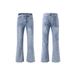 Men's Clothing Premium Spring Jeans Lightning Stripe Pattern High Street Straight Leg Cleanfit American Trend For Formal & Casual_mkmklike.com