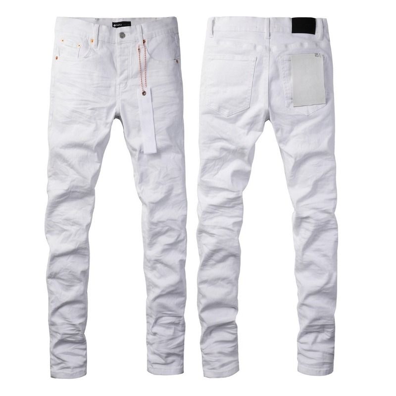 Unisex Cleanfit Stacked Flared Jeans, White With Pleated Creases, Breathable Summer_mkmklike.com