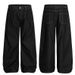 2025 American Style Black Denim Wrinkled Original Color Jeans Trendy Brand Straight Wide Leg Loose Casual Long Pants_mkmklike.com