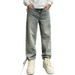 2026 Fashion European-USA Style High Street Hip-Hop Vintage Jeans Youth/Men Polyester Mid Waist Jacquard Straight Type Cowboy Pants_mkmklike.com