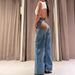 High Waisted Wide Leg Jeans Women's Casual Loose Trousers Spring 2026 American Style Pocket Detail Versatile Denim_mkmklike.com