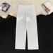 Men's Clothing White Simple Jeans Summer Street Style Wide Leg Pants Ins Trendy Niche Loose Straight Pants_mkmklike.com