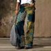 2024 Summer Lightweight Trousers 3D Digital Print Best-Selling Women's Bell-Bottom Pants Dropshipping Available_mkmklike.com