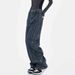 American High Street Design Curved Knife Jeans Women 2025 Spring And Autumn Loose Wide Leg Banana Sickle Pants For Men_mkmklike.com