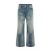 Punk Washed Gradient Denim Flared Pants Cleanfit American High Street Water Ripple Vintage Casual Trousers_mkmklike.com