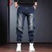 Patchwork Cargo Pants for Men Loose Casual Jogger Jeans Heavyweight American Style Trendy Handsome Autumn_mkmklike.com